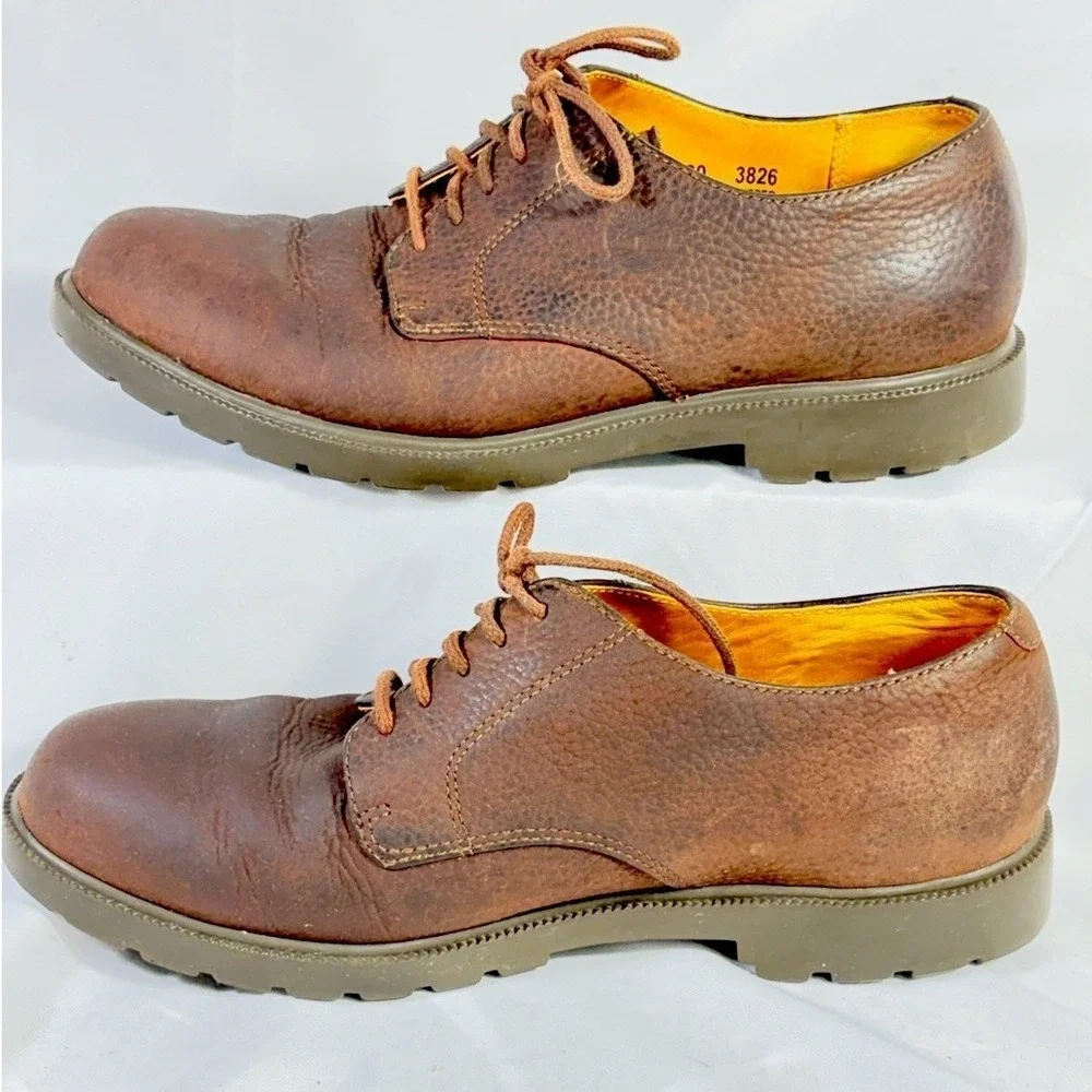 Timberland Waterproof Oxford Shoes Brown Leather Lace Up Mens 7 M 96080